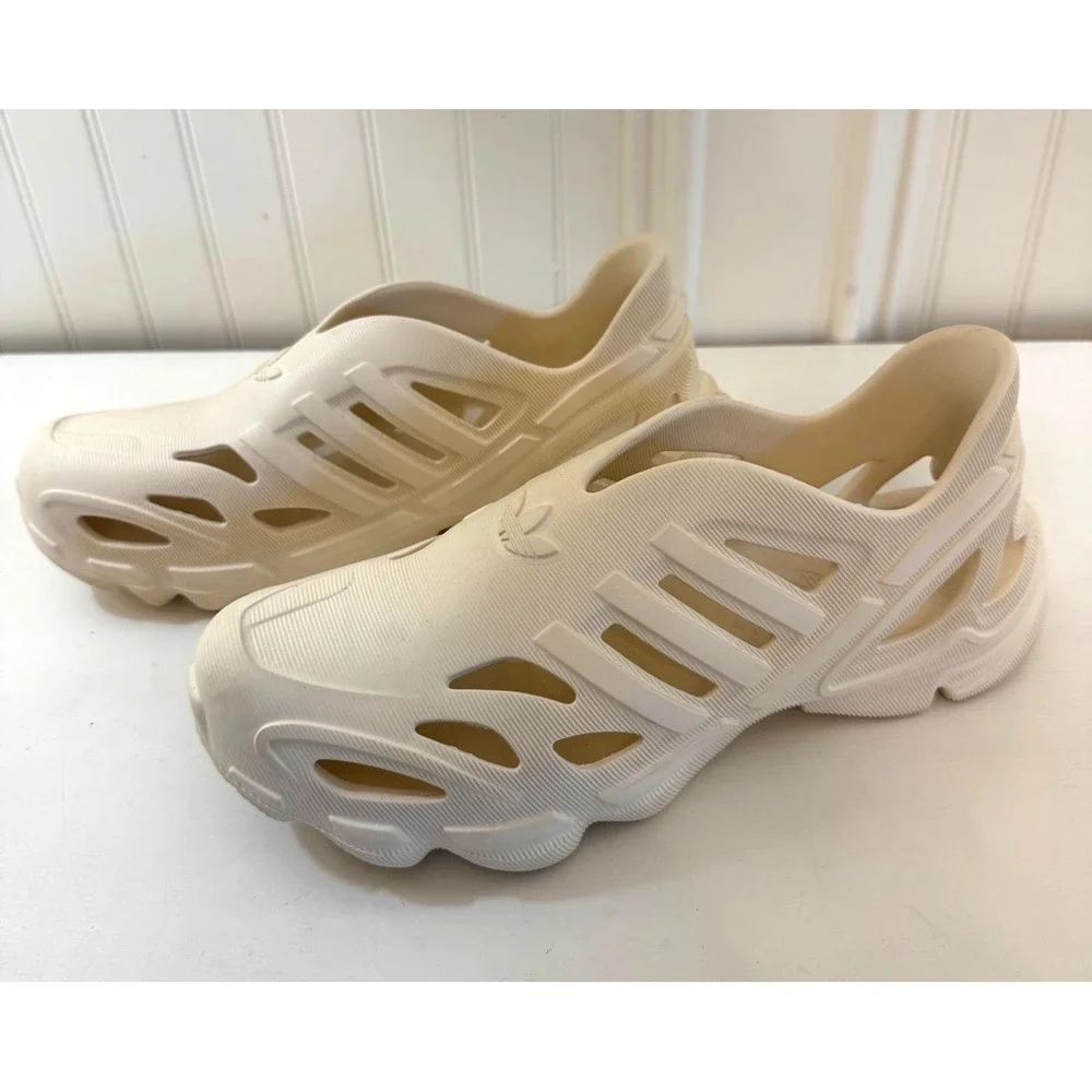 Adidas Adifom Climacool Sandals Mens Size 8C‎ White Clog Slip On Foam Shoes